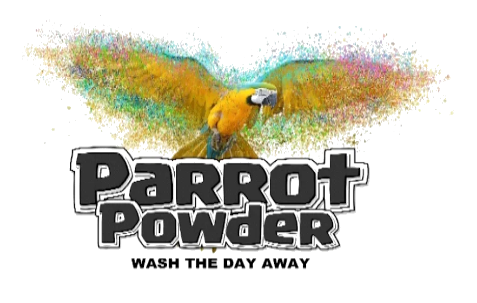 Parrot powder logo